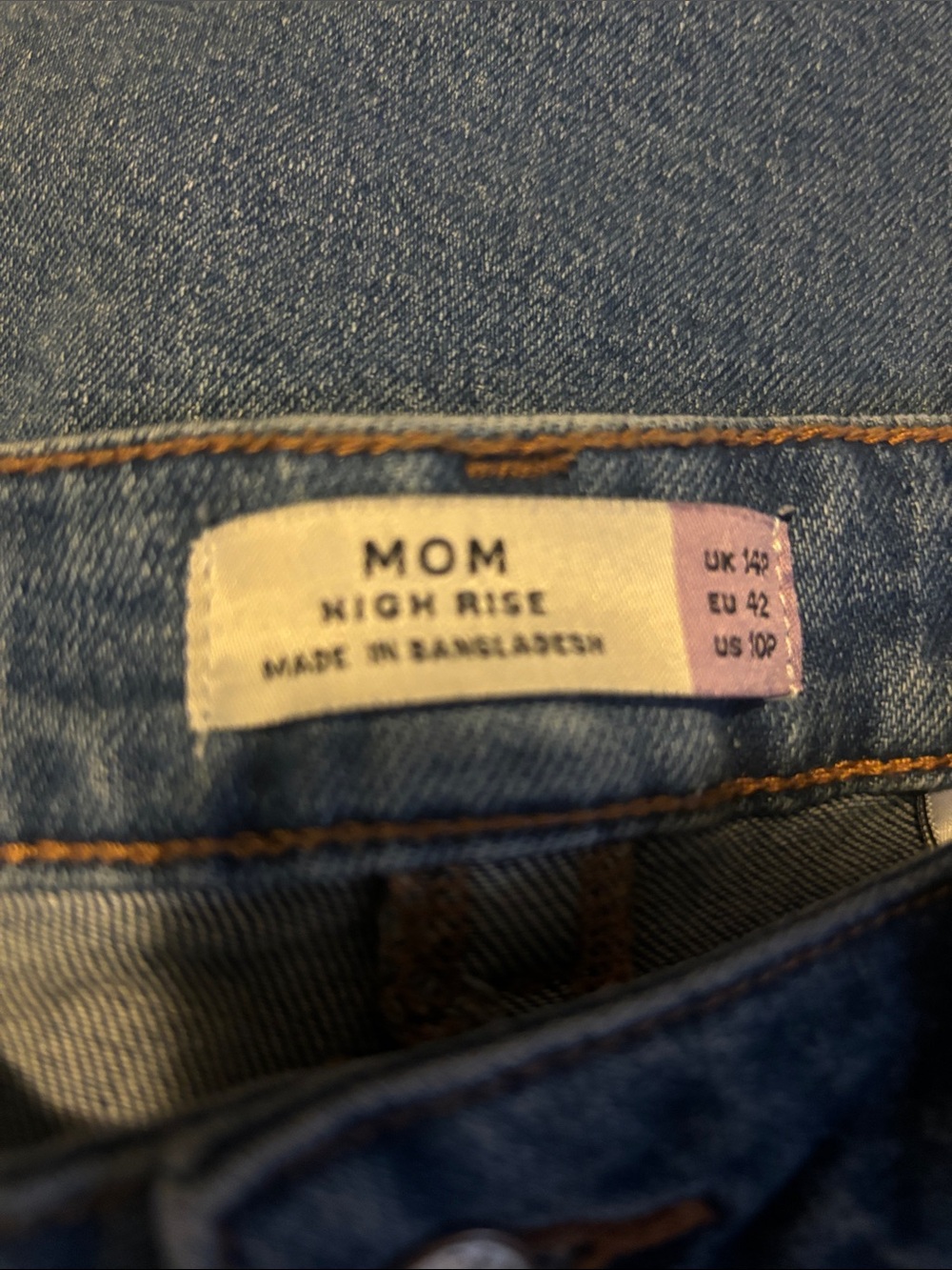 next Slim Ankle Cropped Jeans in Blue Wash Size 10P - Picture 4 of 5